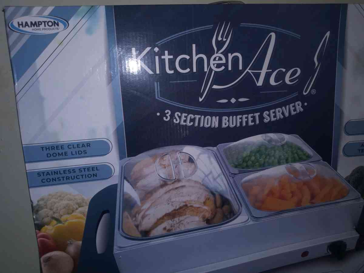 tres set de charolas para mantener la comida caliente