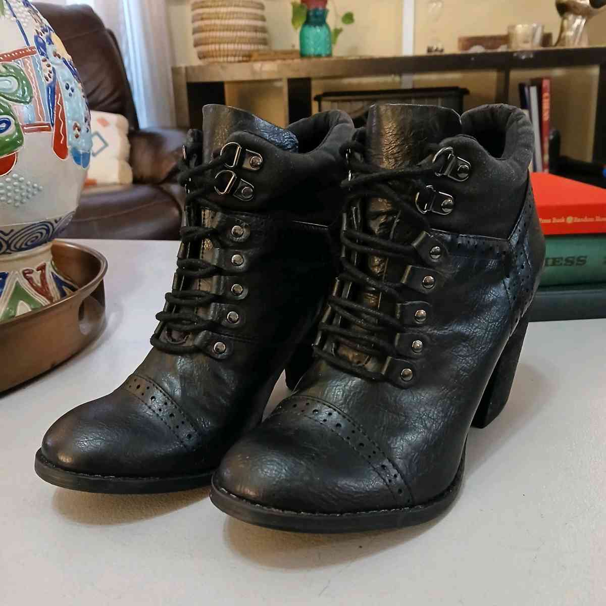 Not Rated Black Ankle Boots for Women Size 8