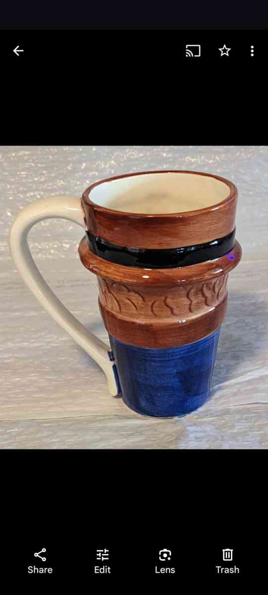 Rare Vintage Thanksgiving WCL Ceramic Turkey Mug