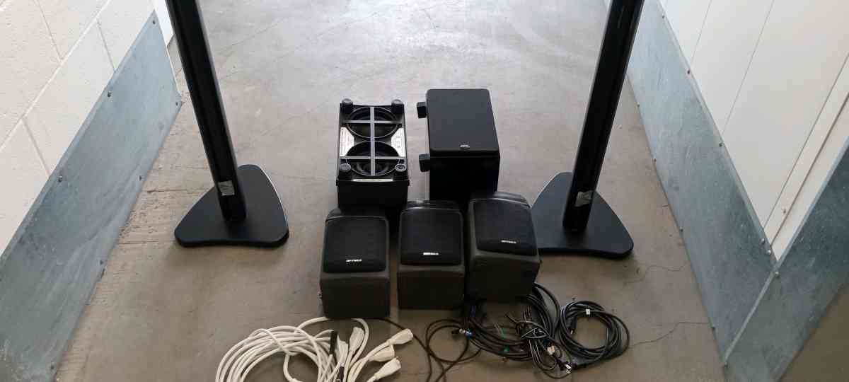 the speaker  and the subwoofer