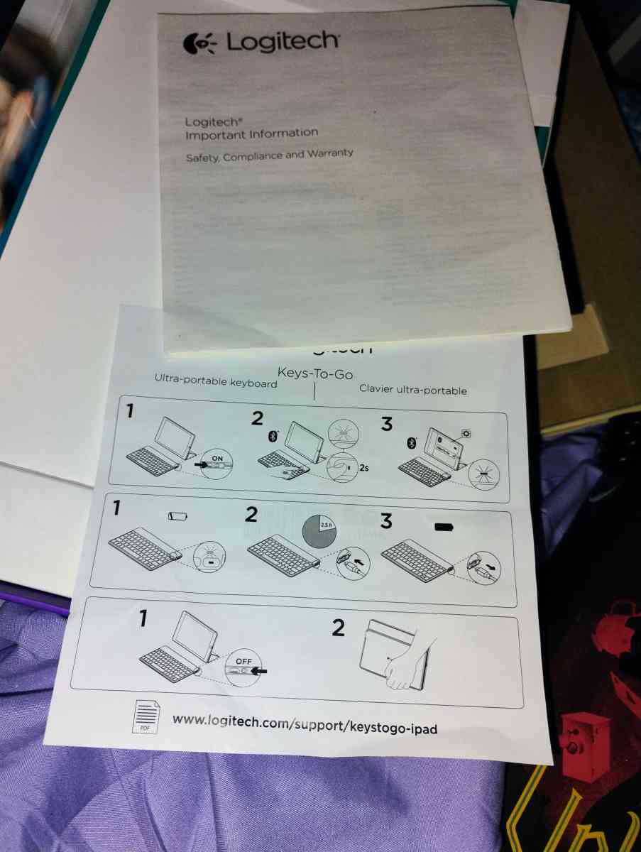 Logitech KeystoGo 92000698 Ultra Portable Bluetooth keyboard