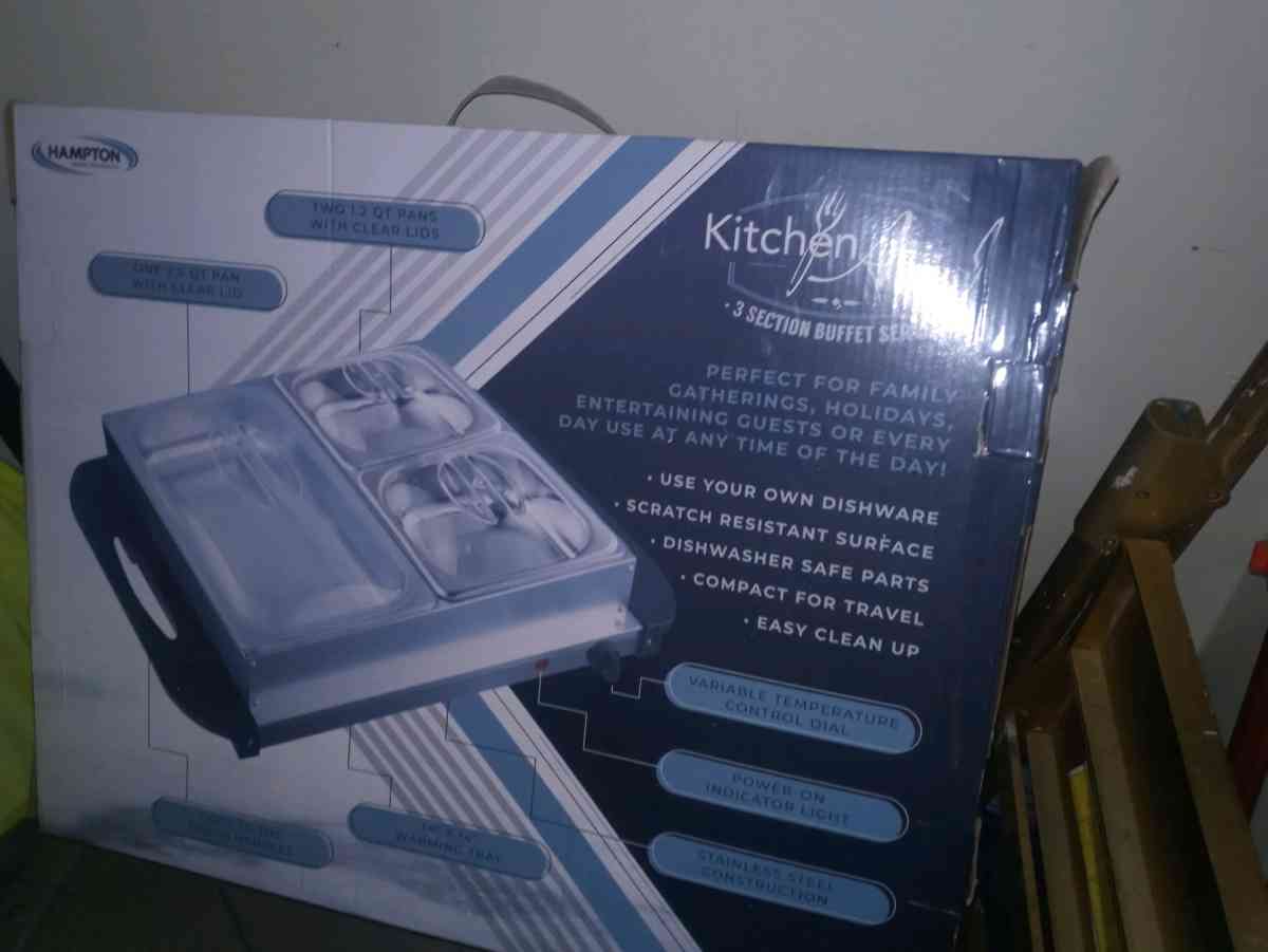 tres set de charolas para mantener la comida caliente