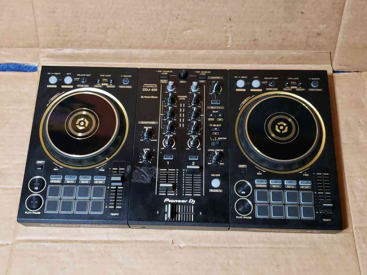 Pioneer DDJ400N LE Gold 2Channel DJ Controller Works No Cord