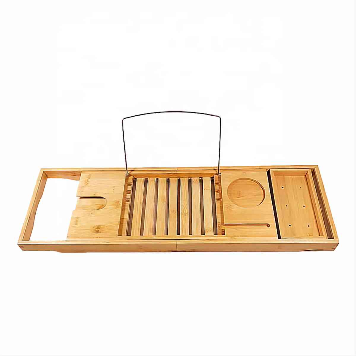 Home It EXPANDABLE Natural BAMBOO BATHTUB TRAY CADDY 27 34