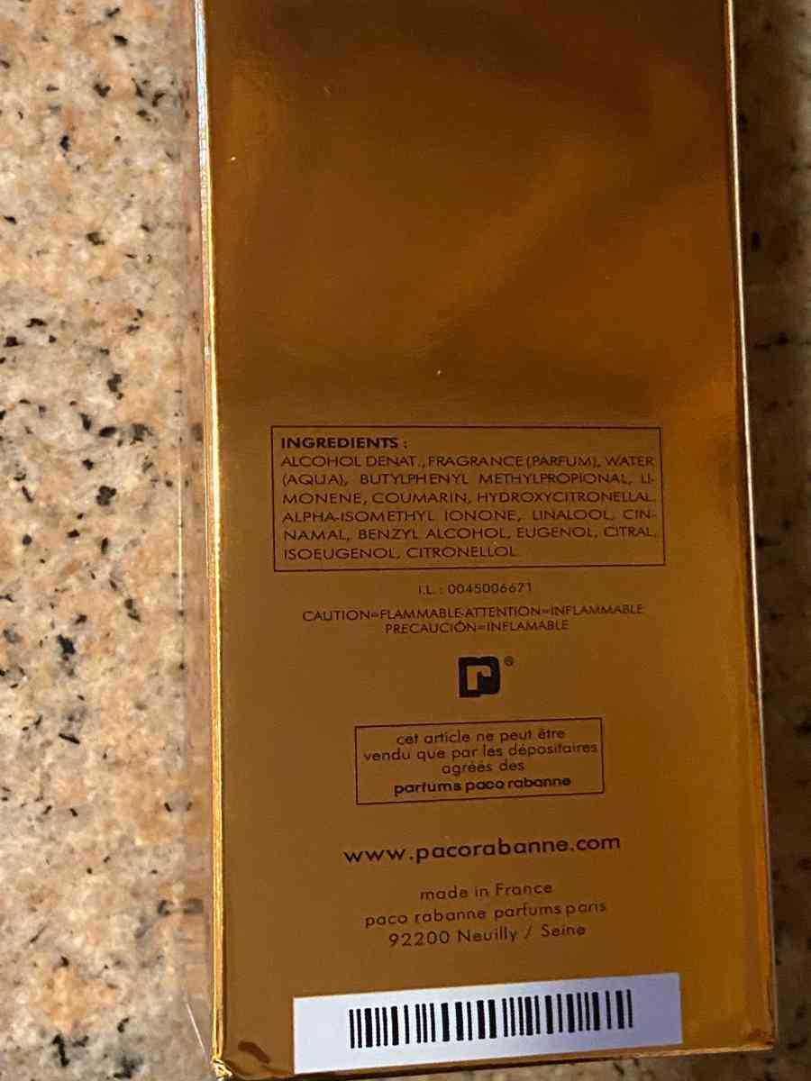 Paco Rabanne 1 Million 3 point 4 oz Cologne Eau De Toilette