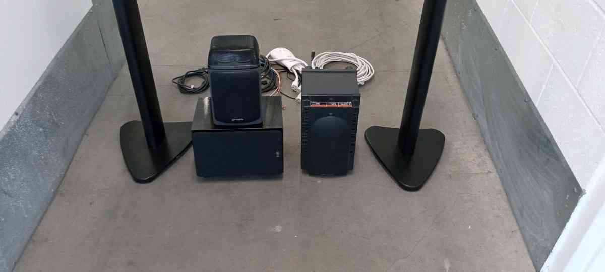 the speaker  and the subwoofer