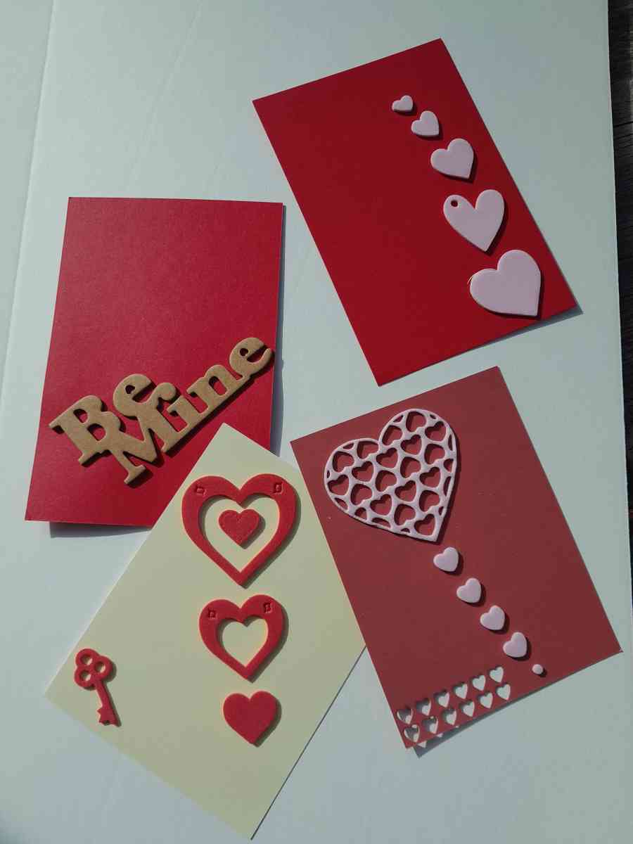 Homemade greeting cards for love