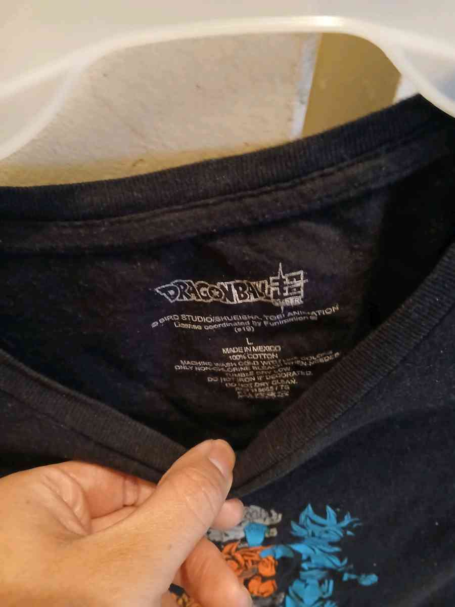 Dragon Ball Super Black T Shirt Size L for Men