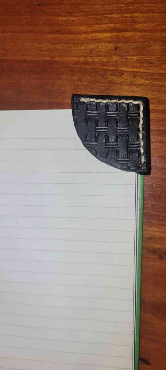 leather book mark