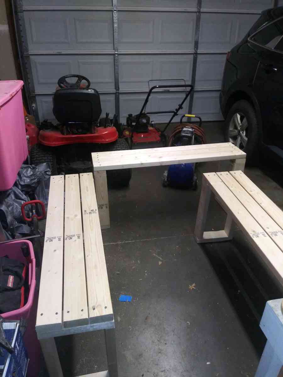 3 Benches 60 dollars each solid wood
