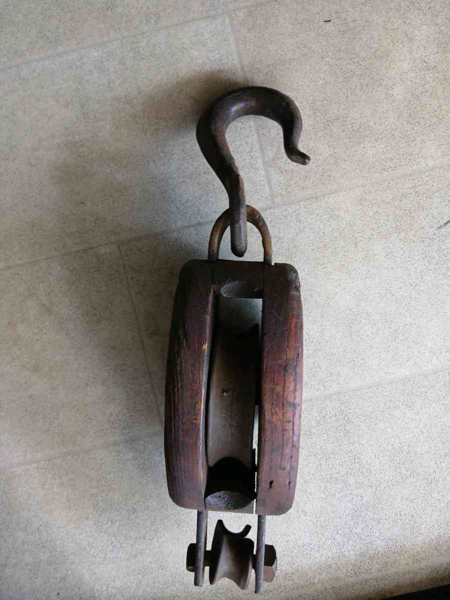 antique barn pulley