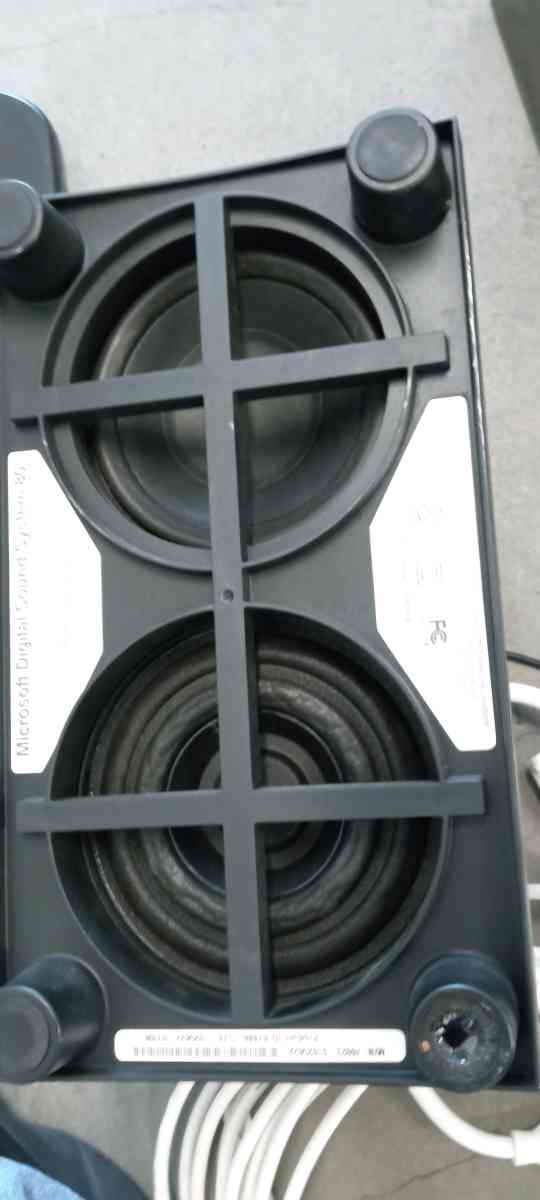 the speaker  and the subwoofer