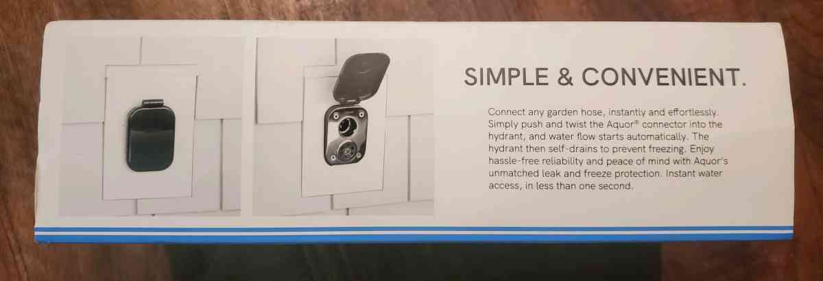 Aquor  House Hydrant V2  Outdoor Faucet System  Slate Gray