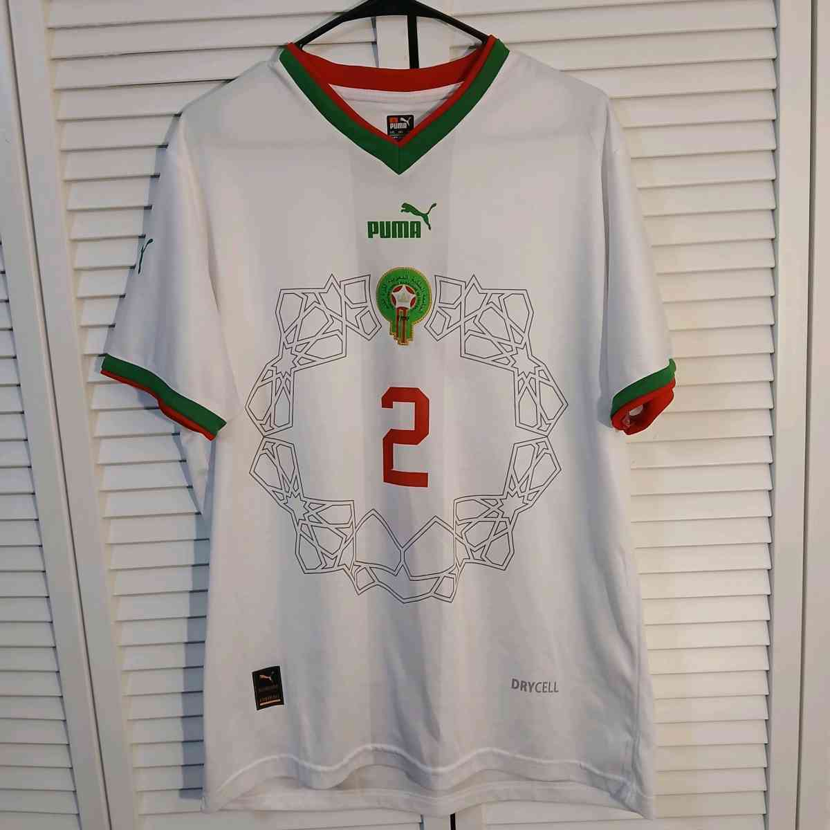Authentic World Cup Morocco Hakimi Jersey Size 3XL