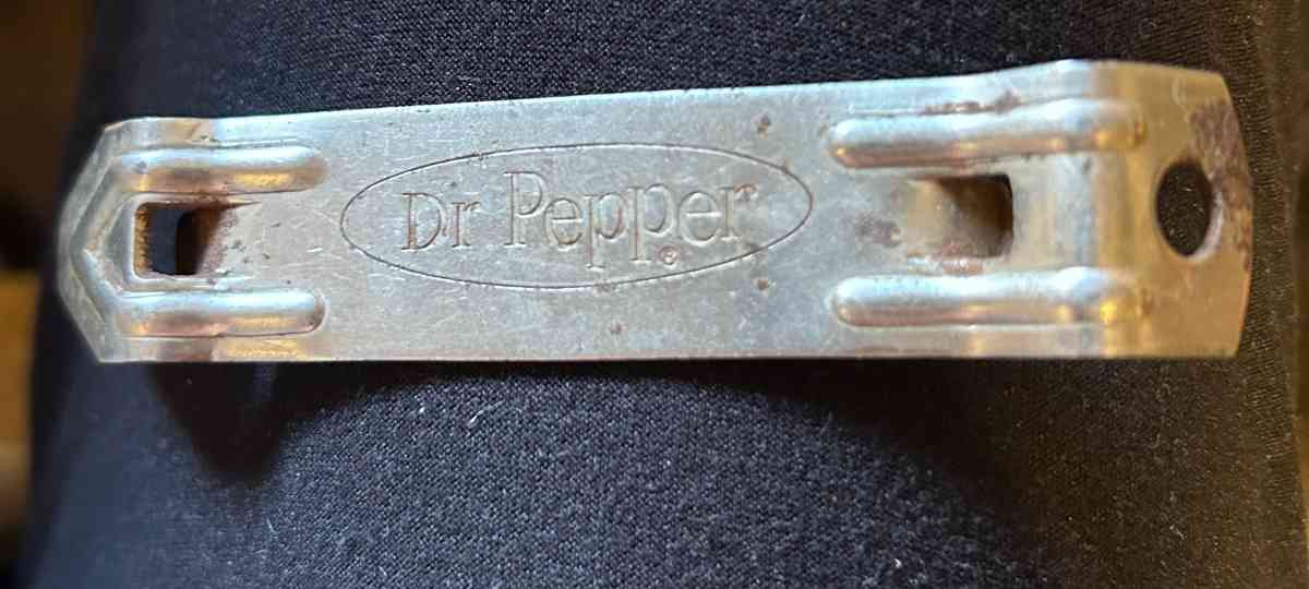 vintage Dr Pepper can and bottle opener