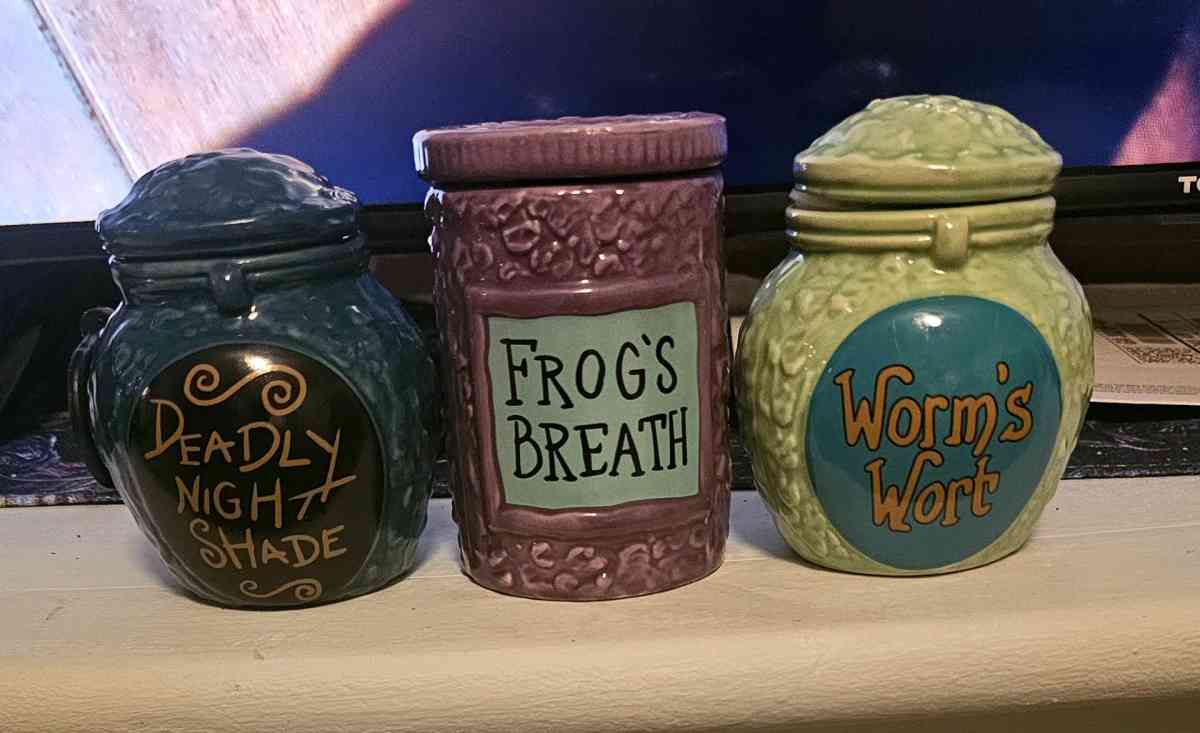 nightmare before christmas  Sallys potion trinket jars