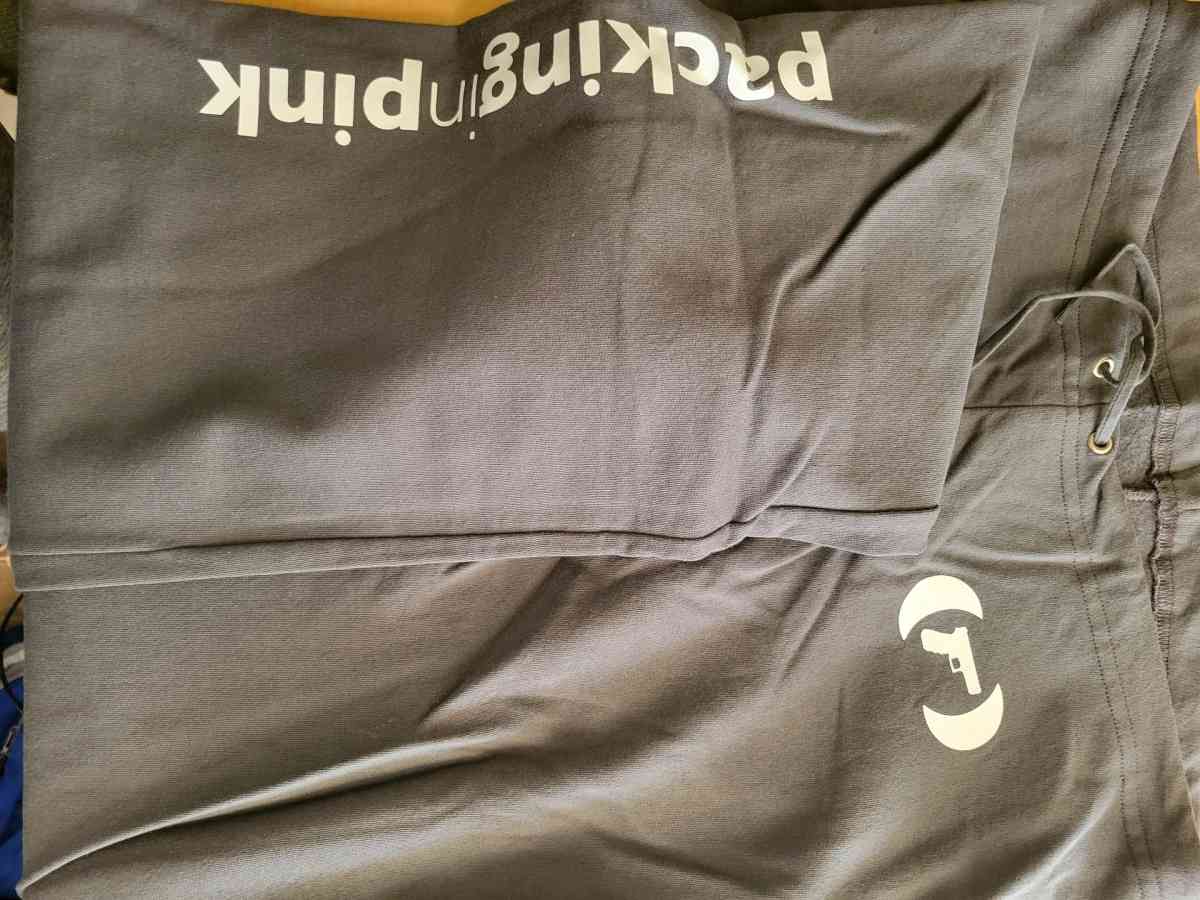 packing in Pink Sweat Pants