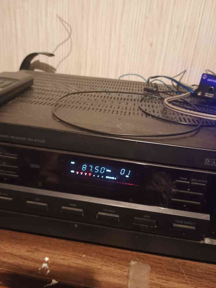 old Sherwood stereo with big speakers