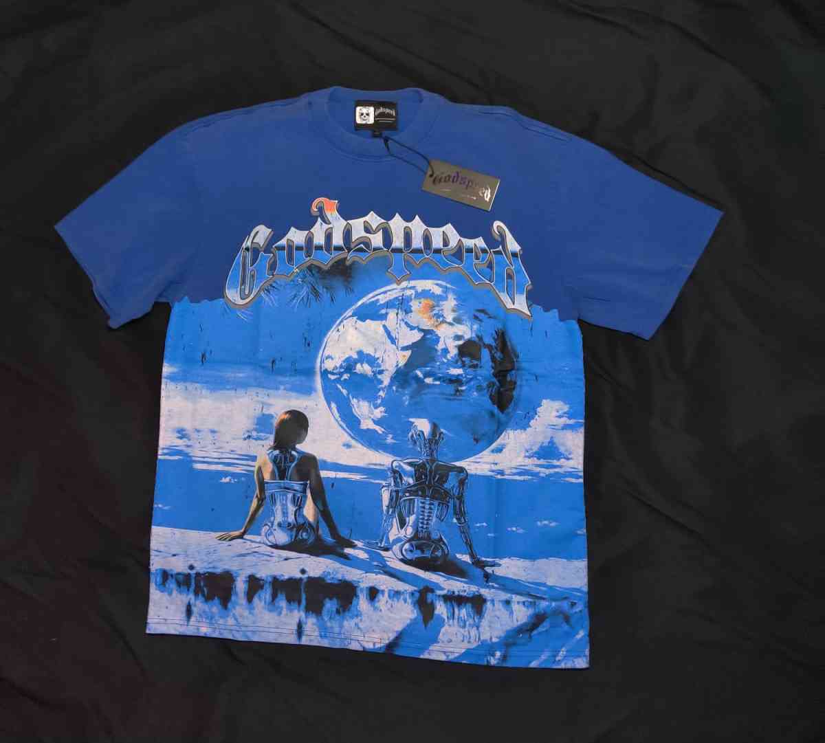 Godspeed Artificial Love TShirt Royal Washed