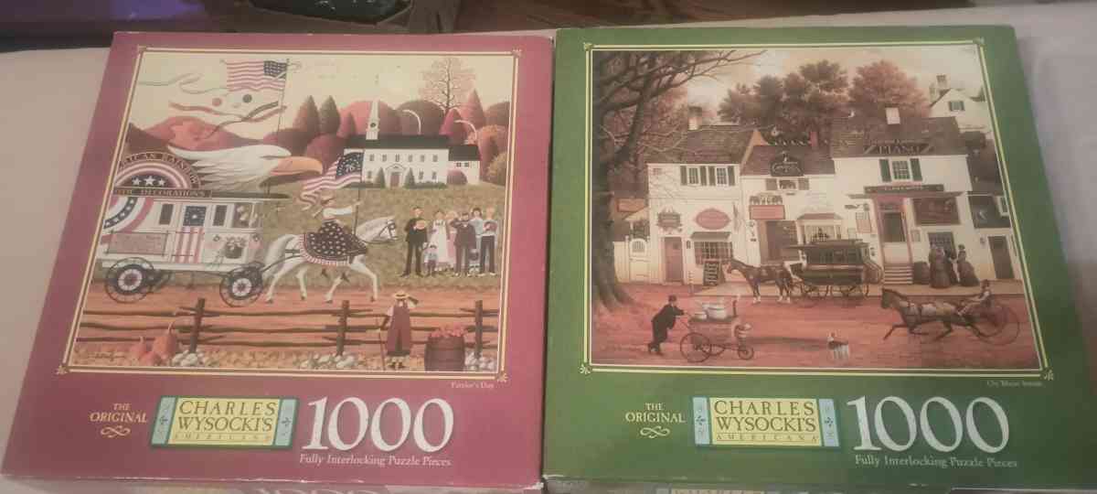 charles wysocki puzzles I have 20 of them all the pieces
