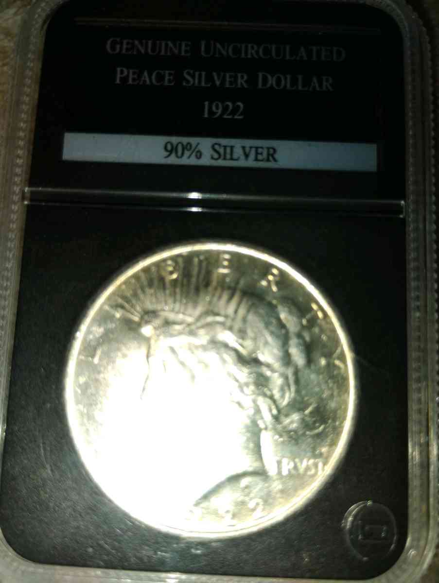 1922 peace silver dollar uncirculated