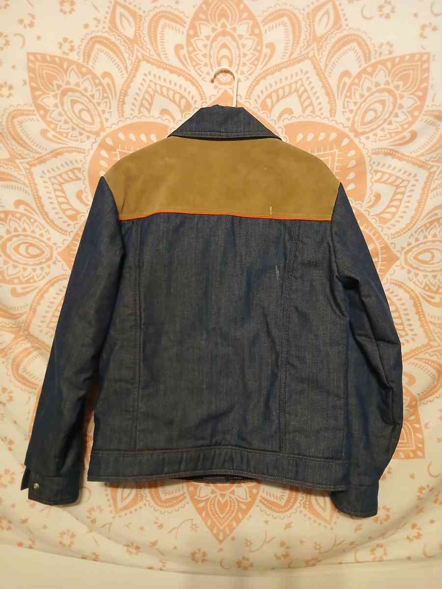 1970s Mens Vintage Ski Levis XL Denim Snap Button Jean