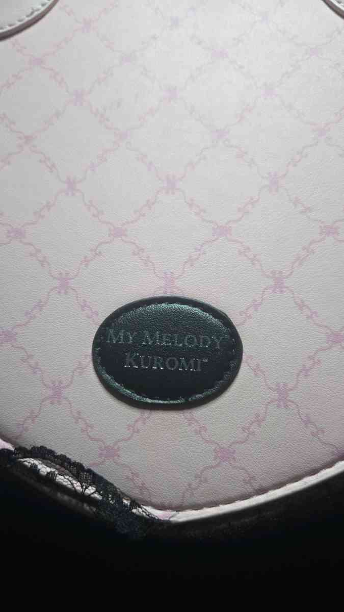 kuromi heart shaped tot bag