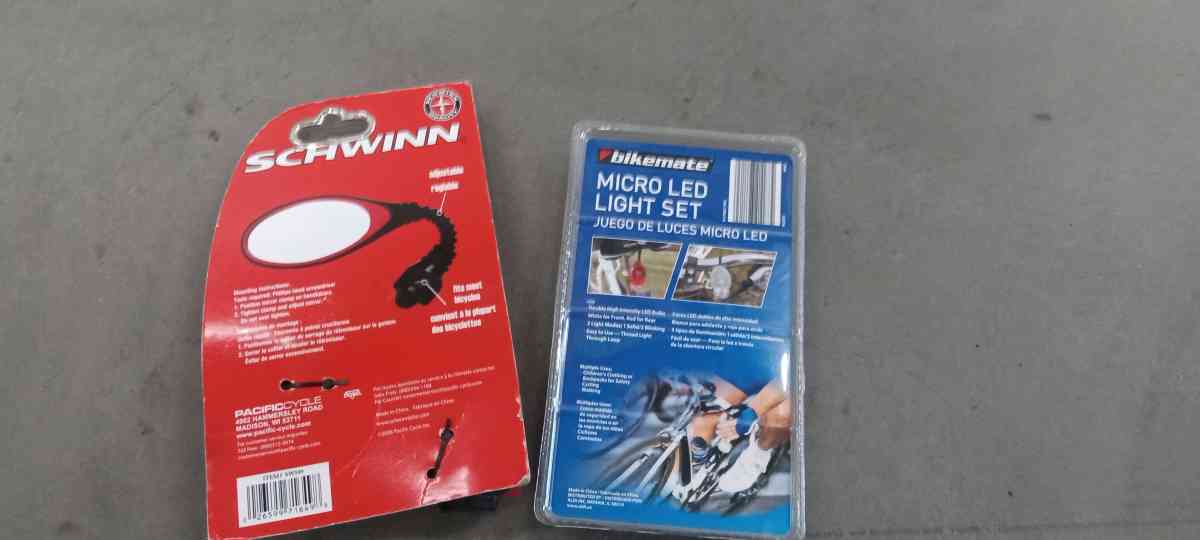 the light type led and the mirror for the bike body