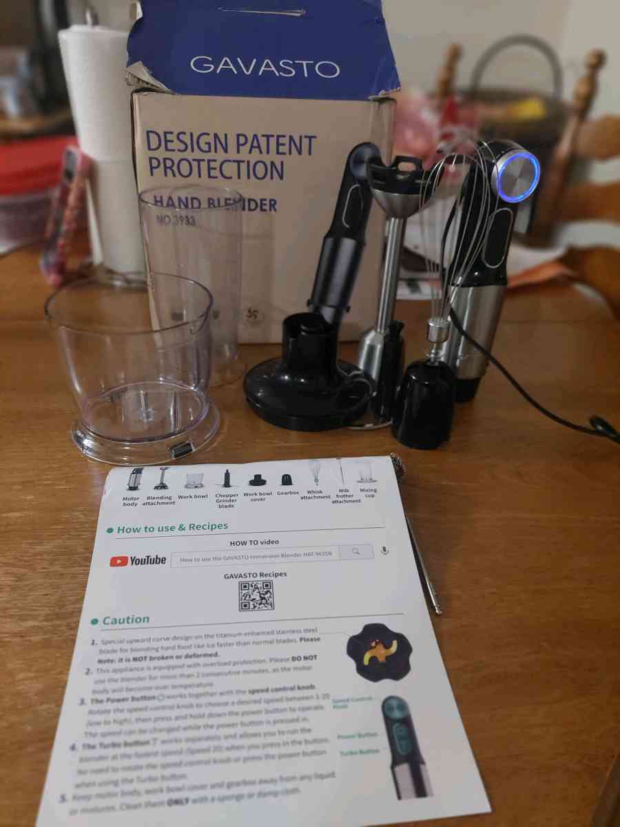 Gavasto Design Patent Protection  Hand Blander