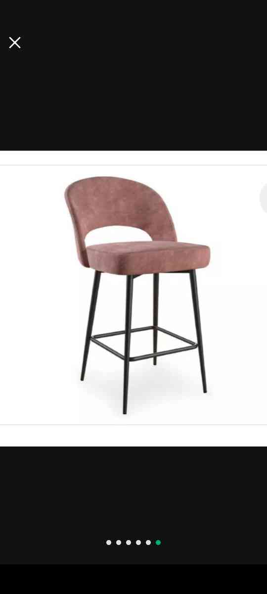 BarStools 2 ROSE Velvet