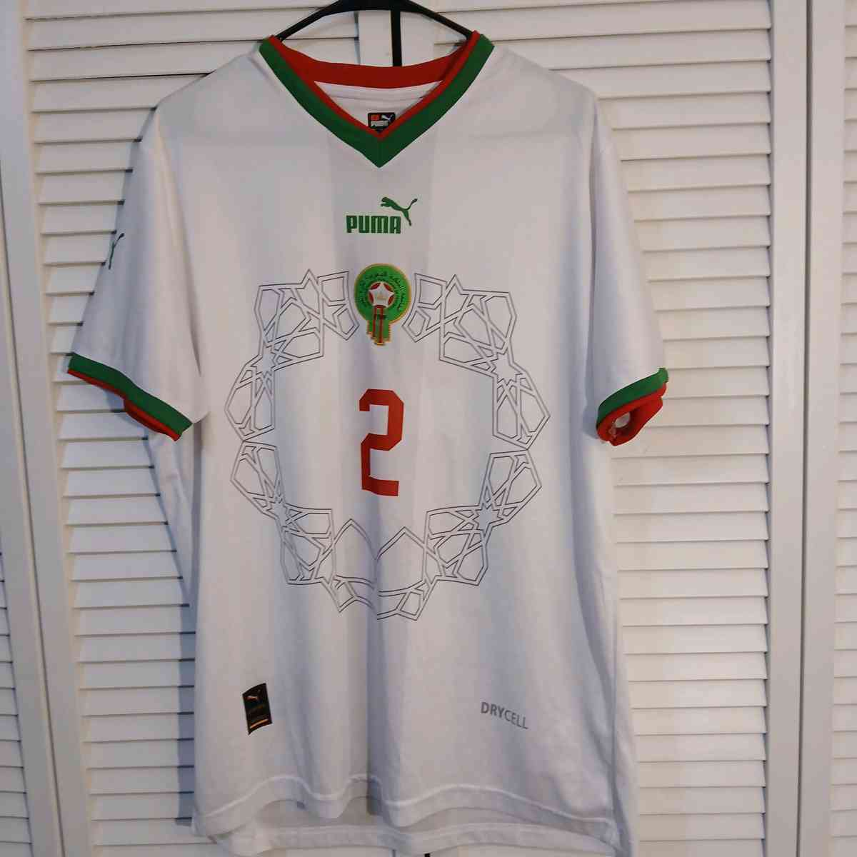 Authentic World Cup Morocco Hakimi Jersey Size 3XL