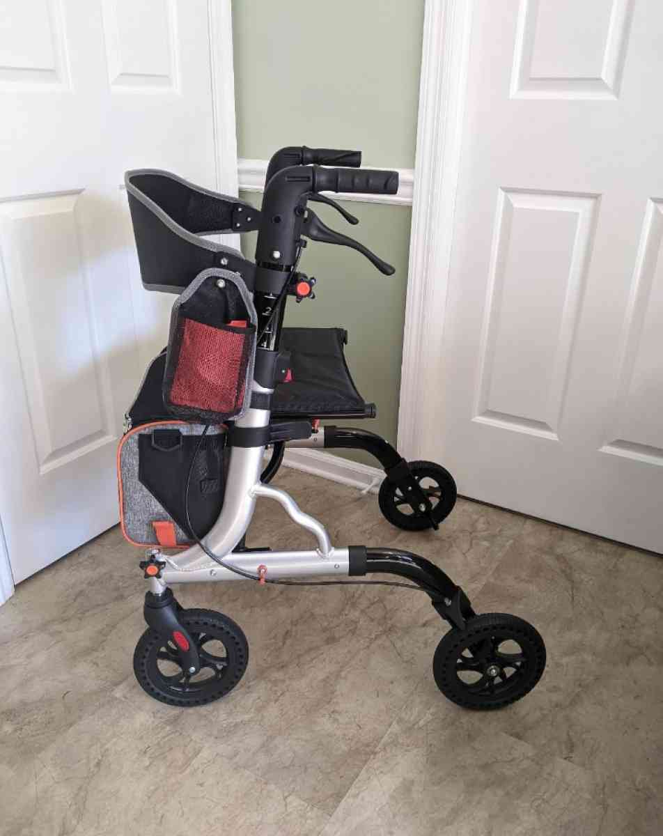 All terrain Rollator Walker Foldable Seat Light