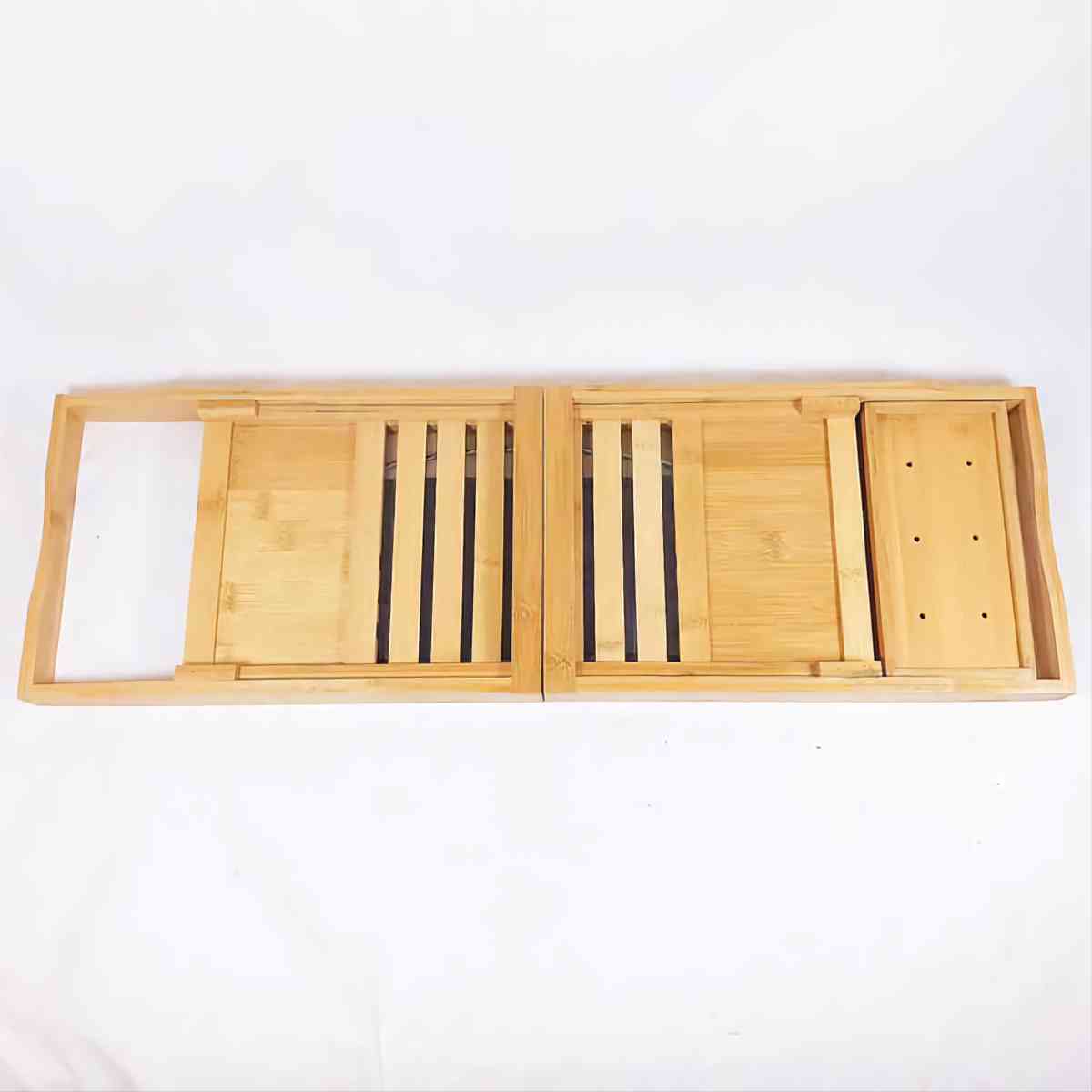 Home It EXPANDABLE Natural BAMBOO BATHTUB TRAY CADDY 27 34