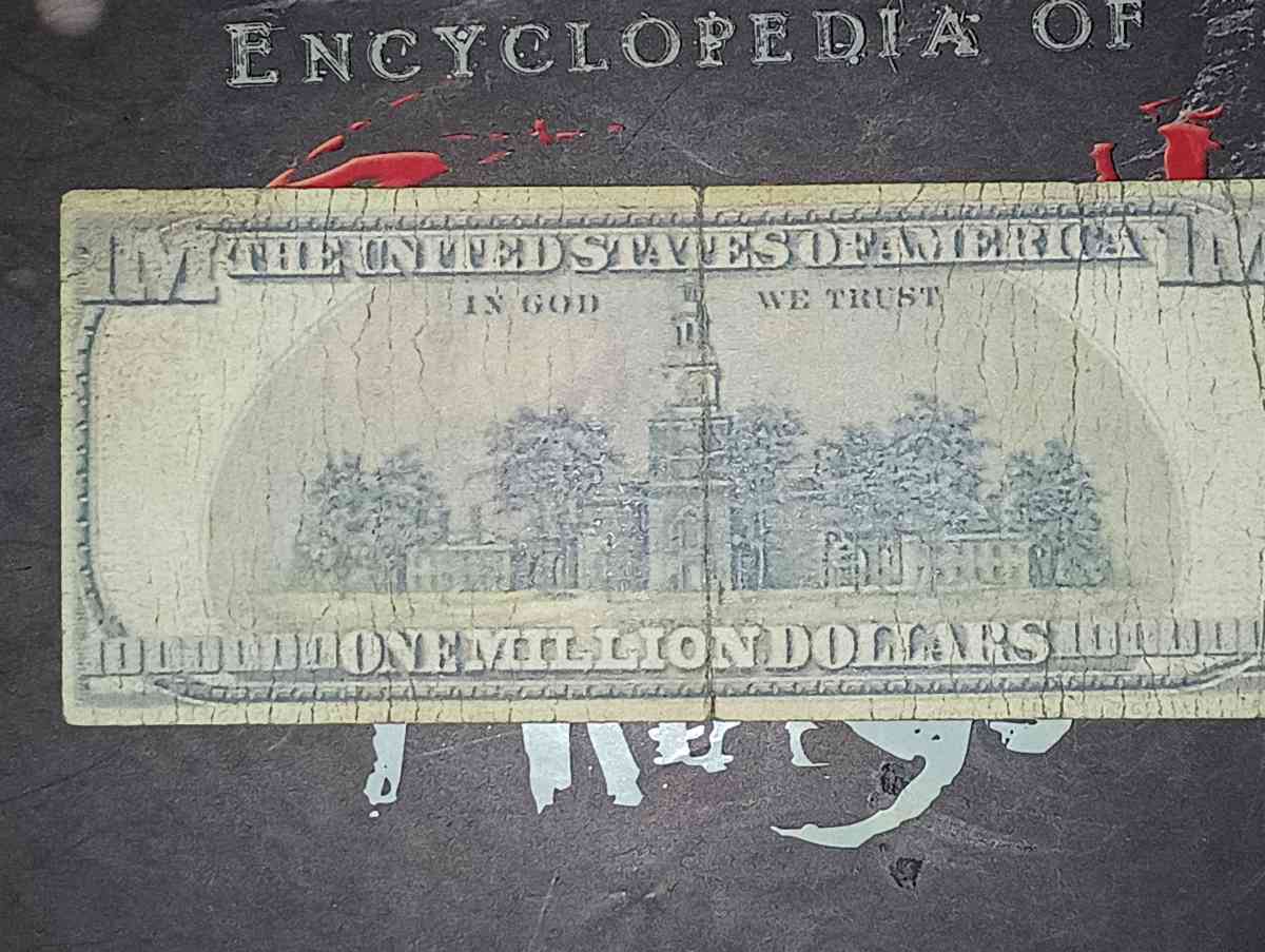 Gold certificate million dollar bill