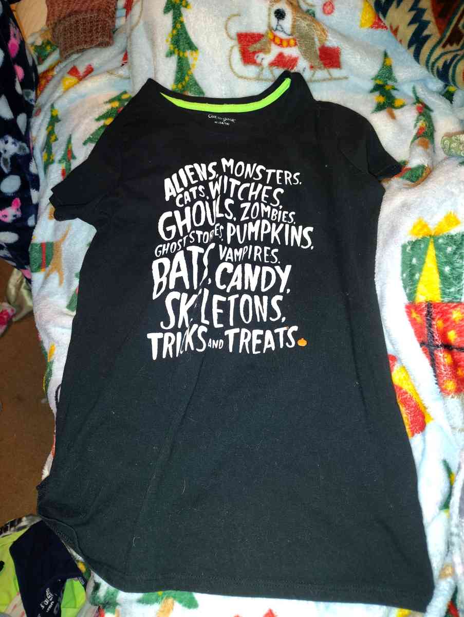 a Halloween shirt