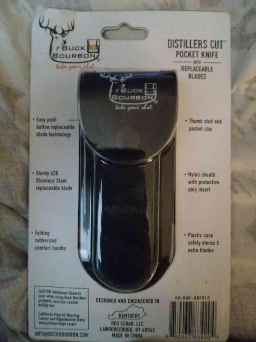 Buck Bourbon Distillers Cut pocket knife