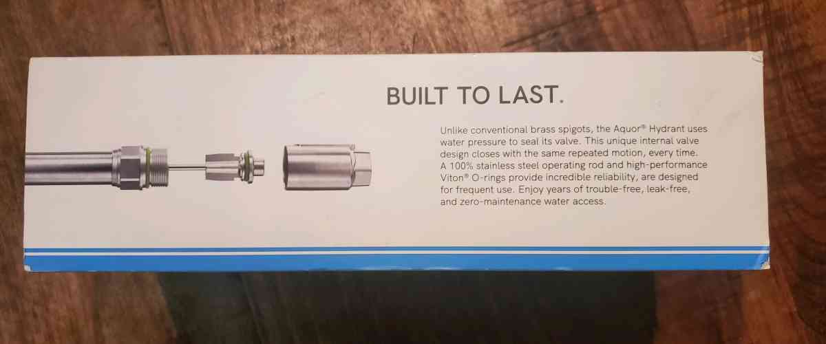 Aquor  House Hydrant V2  Outdoor Faucet System  Slate Gray