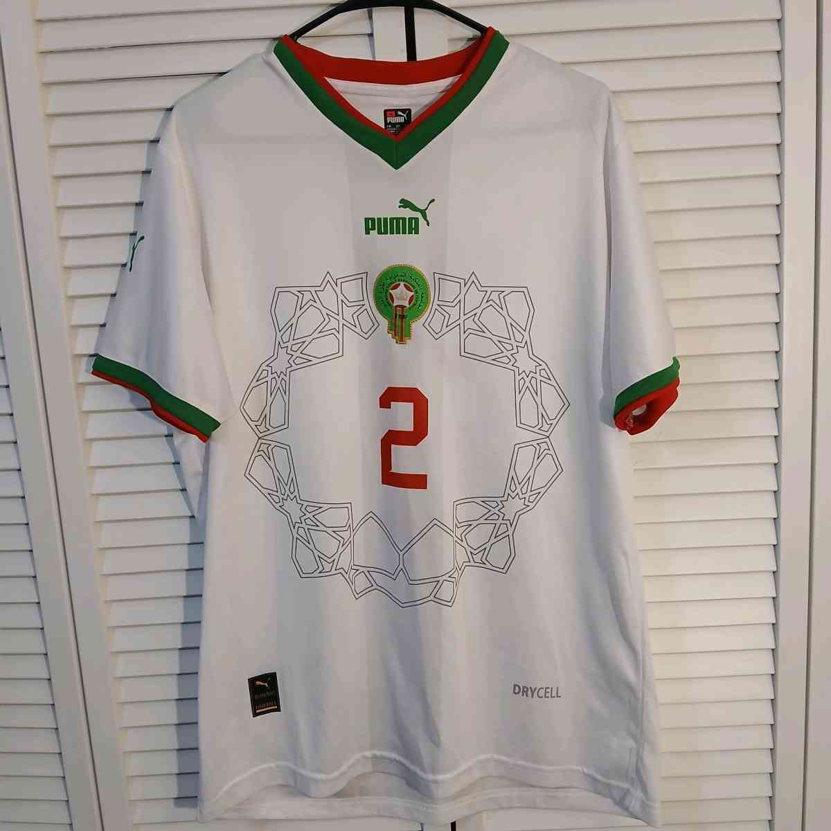 Authentic World Cup Morocco Hakimi Jersey Size 3XL