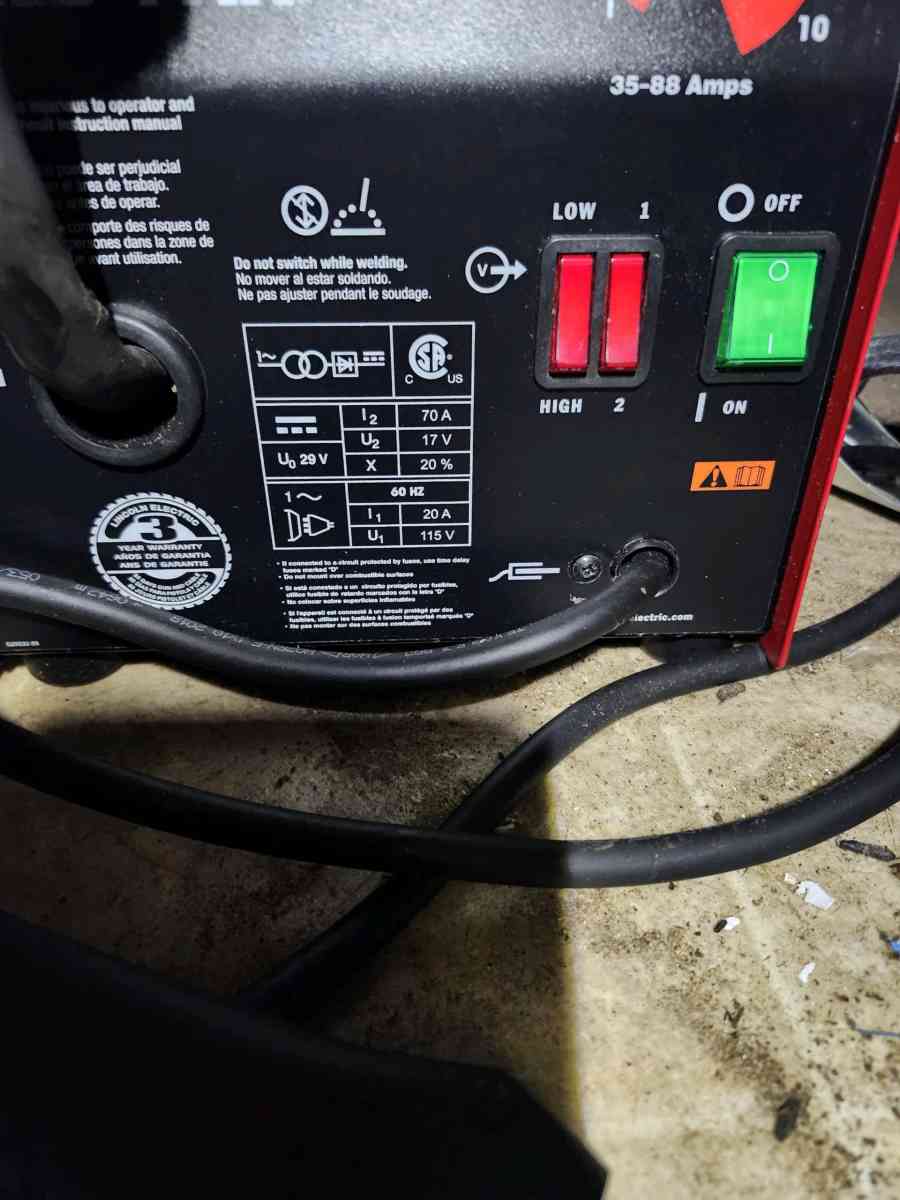Lincoln Electric 90amp fluxcore 110v welder