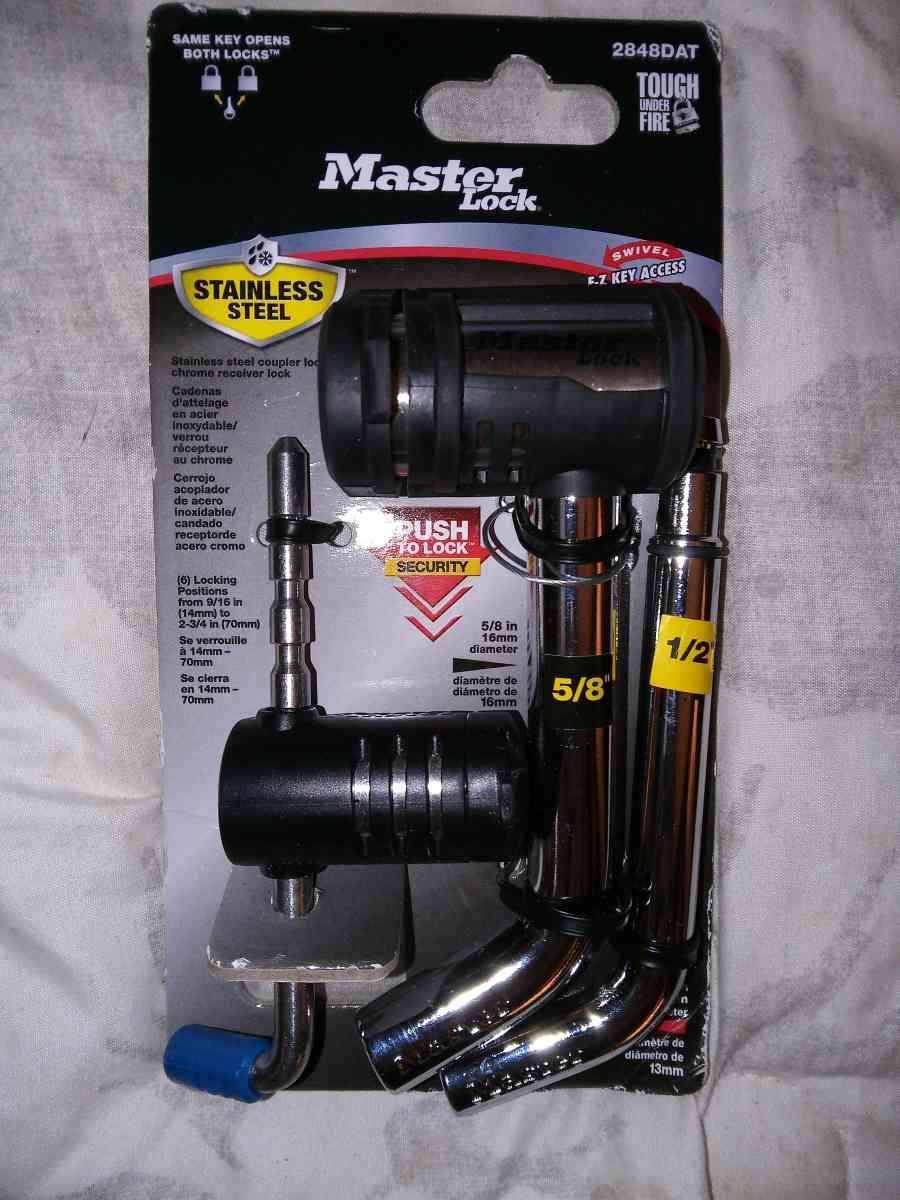 master lock stainless steel trailer hitch locks