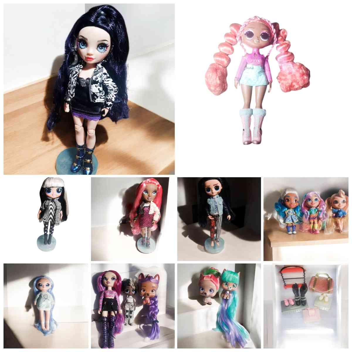 Rainbow high LOL na na na hairdorables and I love VIP Pets