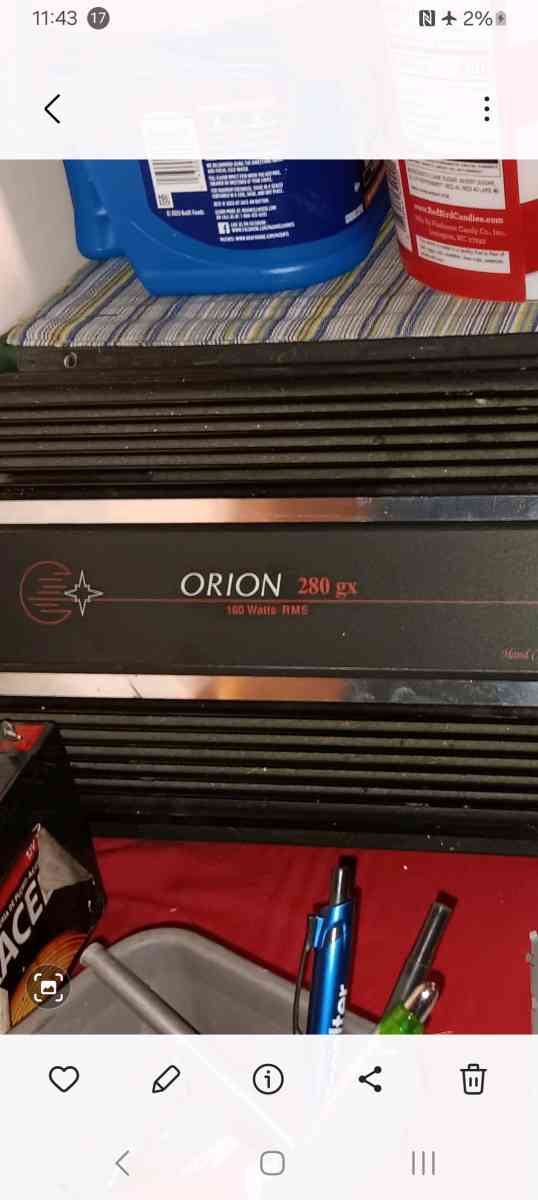 orion 280 gx moon and stars amp