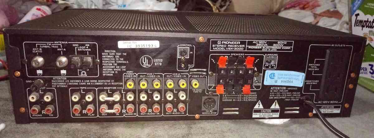 Vintage Pioneer VSX3000