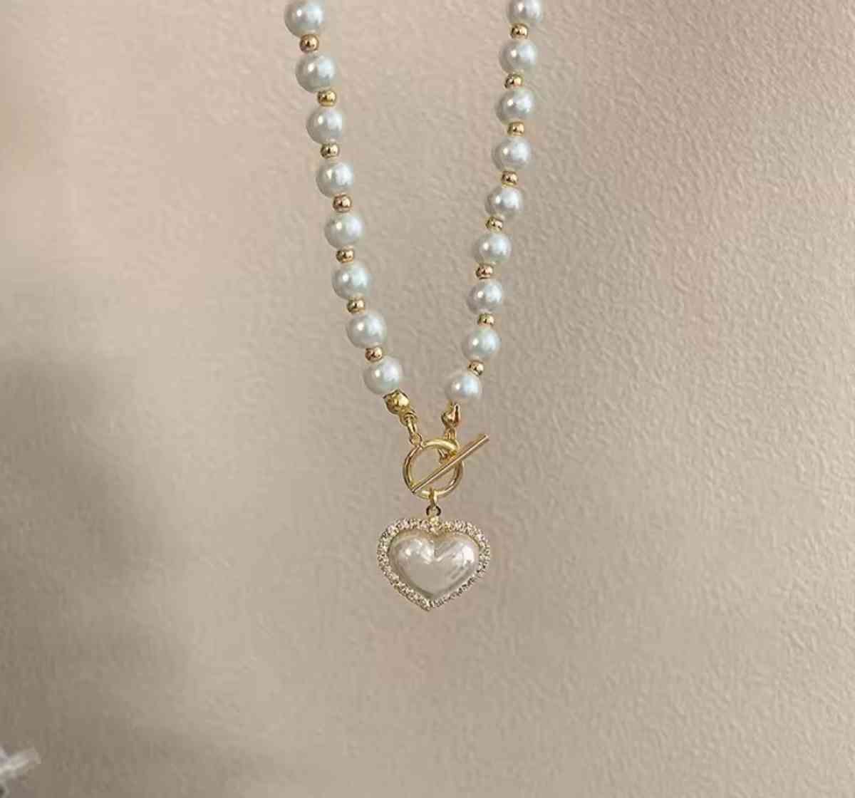 Pearl Heart Necklace
