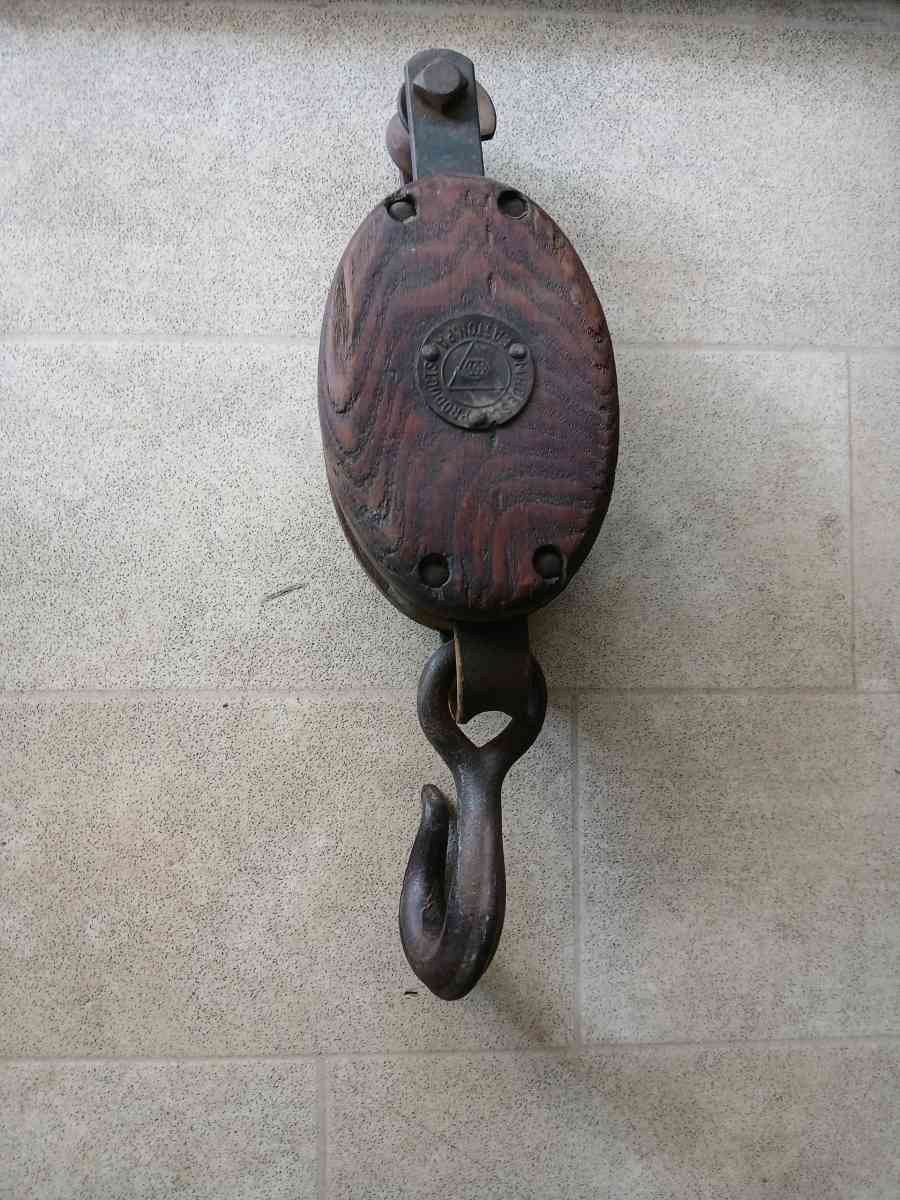 antique barn pulley