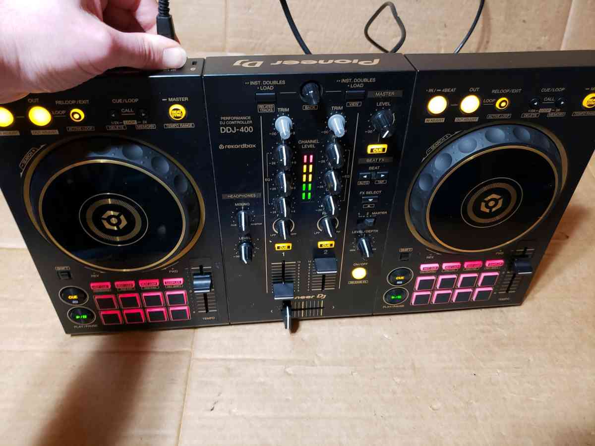 Pioneer DDJ400N LE Gold 2Channel DJ Controller Works No Cord