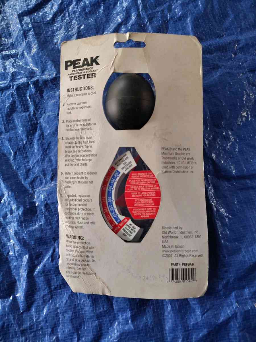 radiator and coolant tester