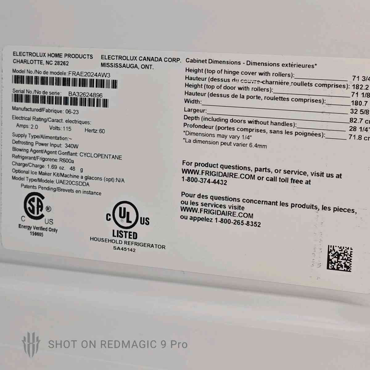 Eventemp Refrigerator