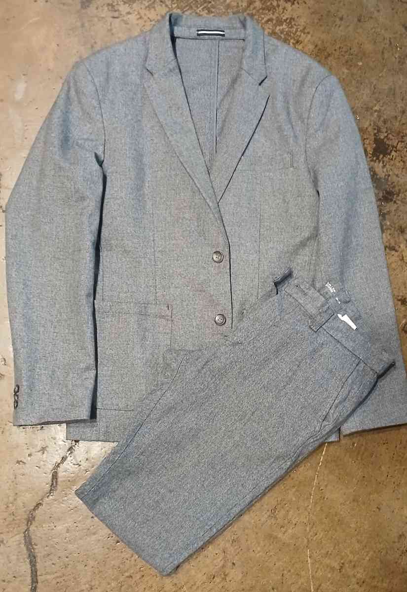 Gray Mens 2 piece suit Jacket and Pants