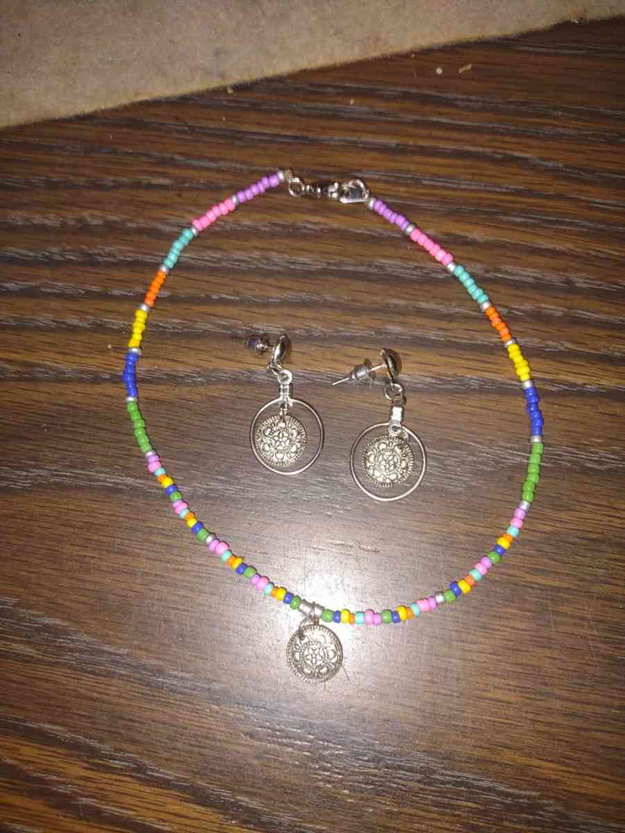 anklet w earrings set